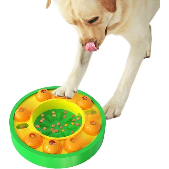 Dog Puzzle Toy,Feeder Slow Feeder Dog Bowl,Slows Down Pets Eating, Fun Puzzle... - Picture 1 of 5